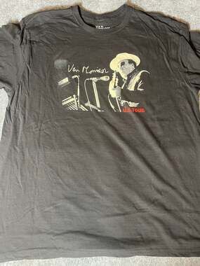 Van Morrison 2023 U.S. Tour Official Concert Merchandise T-Shirt Black Size XL
